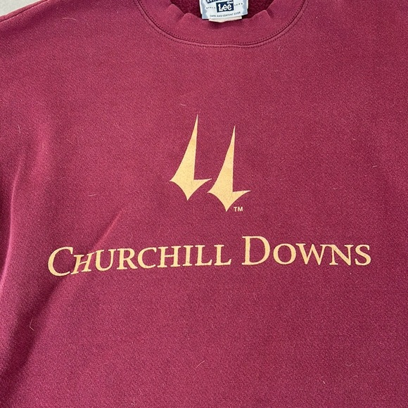 Vintage Lee Long Sleeve Sweatshirt Churchill Downs Mens Size XL - Picture 2 of 7